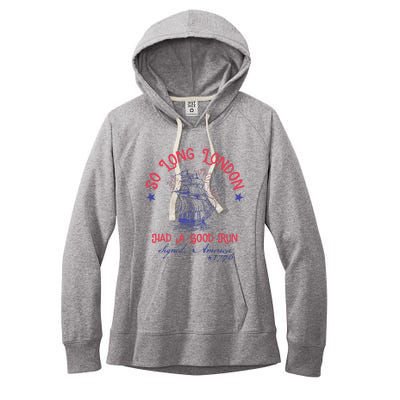 So Long London Had A Good Run Women's Fleece Hoodie