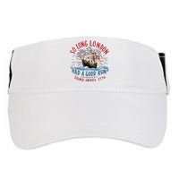 So Long London Had A Good Run Funny 4th Of July Adult Drive Performance Visor