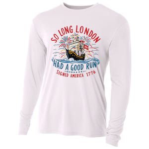 So Long London Had A Good Run Funny 4th Of July Cooling Performance Long Sleeve Crew