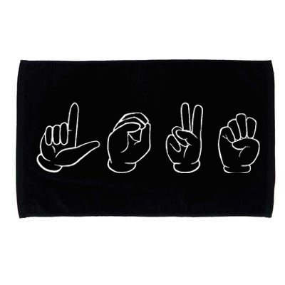 Sign Language Love Sign Language Microfiber Hand Towel