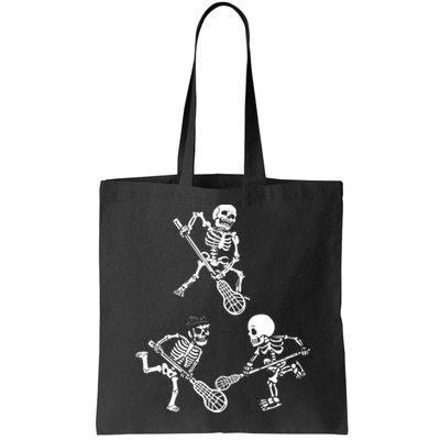 Skeleton Lacrosse Lover Spooky Vibes Halloween Costume Bag