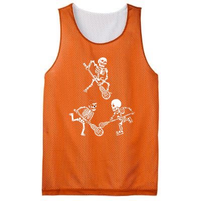 Skeleton Lacrosse Lover Spooky Vibes Halloween Costume Mesh Reversible Basketball Jersey Tank