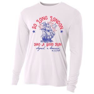 So Long London Had A Good Run Funny 4th Of July Cooling Performance Long Sleeve Crew