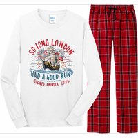 So Long London Had A Good Run Funny 4th Of July Long Sleeve Pajama Set