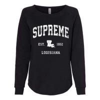 Supreme Louisiana La Vintage Athletic Womens California Wash Sweatshirt