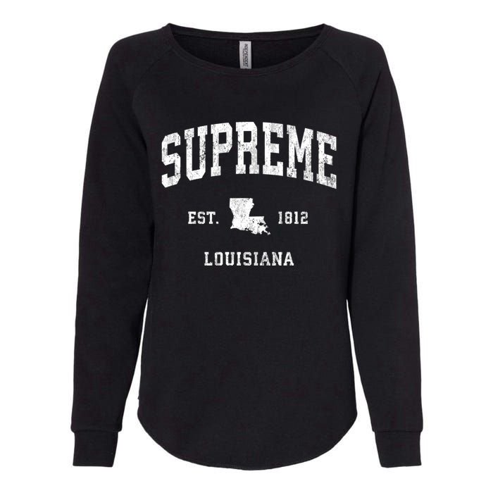 Supreme Louisiana La Vintage Athletic Womens California Wash Sweatshirt