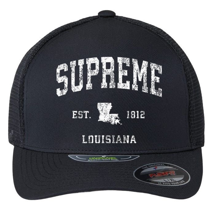 Supreme Louisiana LA Vintage Athletic Sports Flexfit Unipanel Trucker Cap