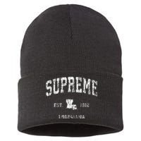 Supreme Louisiana LA Vintage Athletic Sports Sustainable Knit Beanie