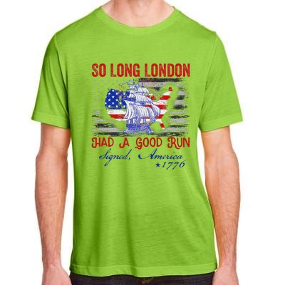 So Long London Funny 4th Of July Design Adult ChromaSoft Performance T-Shirt