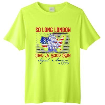 So Long London Funny 4th Of July Design Tall Fusion ChromaSoft Performance T-Shirt