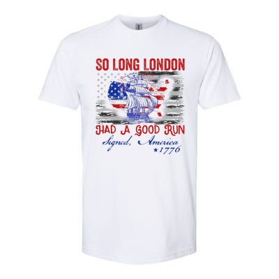 So Long London Funny 4th Of July Design Softstyle CVC T-Shirt