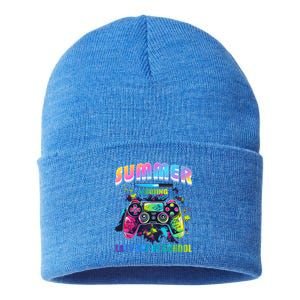 Summer Loading Last Day Of School For Gamer Teacher Student Cool Gift Sustainable Knit Beanie