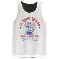 So Long London 4th Of July 1776 Usa Patriotic Gift Mesh Reversible Basketball Jersey Tank