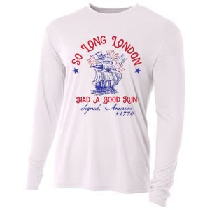 So Long London 4th Of July 1776 Usa Patriotic Gift Cooling Performance Long Sleeve Crew