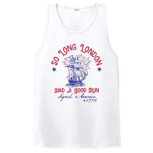 So Long London 4th Of July 1776 Usa Patriotic Gift PosiCharge Competitor Tank