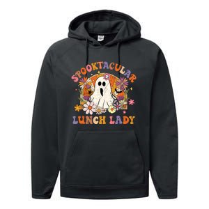 Spooktacular Lunch Lady Happy Halloween Spooky Matching Performance Fleece Hoodie