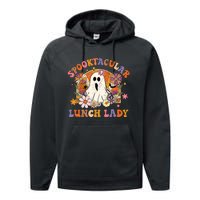 Spooktacular Lunch Lady Happy Halloween Spooky Matching Performance Fleece Hoodie