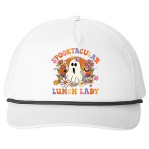 Spooktacular Lunch Lady Happy Halloween Spooky Matching Snapback Five-Panel Rope Hat