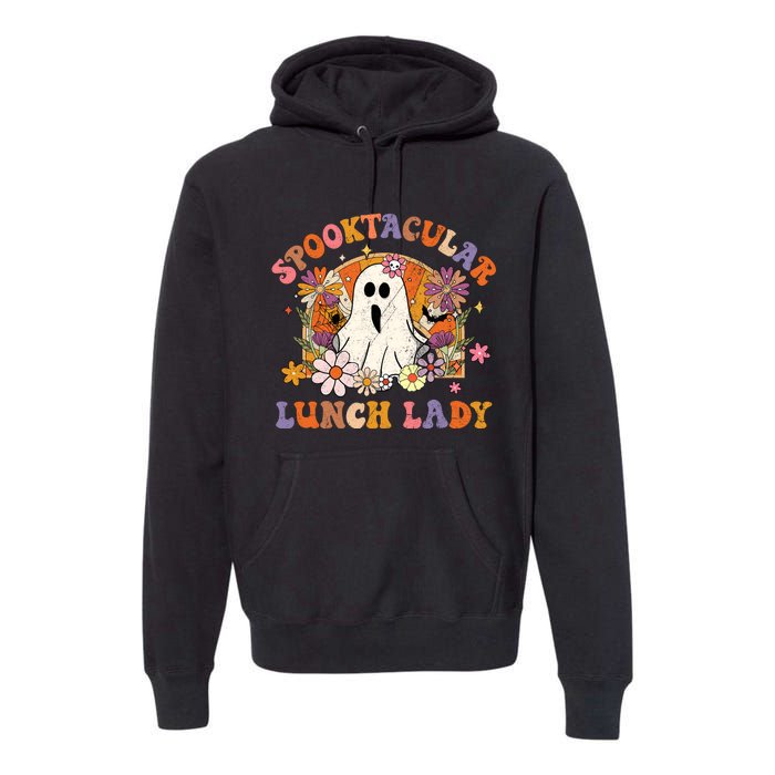 Spooktacular Lunch Lady Happy Halloween Spooky Matching Premium Hoodie