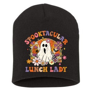 Spooktacular Lunch Lady Happy Halloween Spooky Matching Short Acrylic Beanie