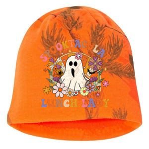 Spooktacular Lunch Lady Happy Halloween Spooky Matching Kati - Camo Knit Beanie