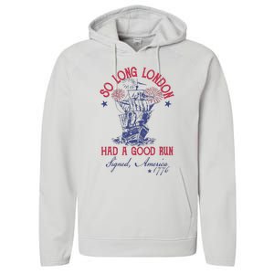 So Long London 4 Of July Performance Fleece Hoodie