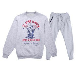 So Long London 4 Of July Premium Crewneck Sweatsuit Set