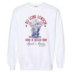 So Long London 4 Of July Garment-Dyed Sweatshirt