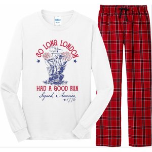 So Long London 4 Of July Long Sleeve Pajama Set