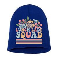 School Lunch Lady Squad Cafeteria Worker Lunchroom Warrior Great Gift Short Acrylic Beanie