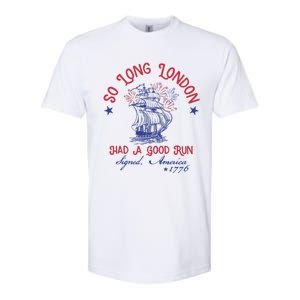 So Long London 4th Of July 1776 Usa Patriotic Softstyle CVC T-Shirt