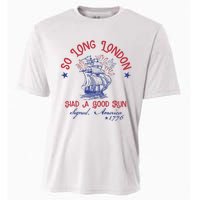 So Long London 4th Of July 1776 Usa Patriotic Cooling Performance Crew T-Shirt