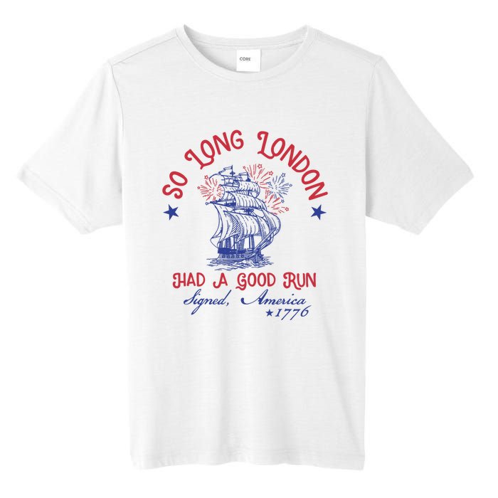 So Long London 4th Of July 1776 Usa Patriotic Tall Fusion ChromaSoft Performance T-Shirt