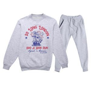 So Long London 4 Of July Premium Crewneck Sweatsuit Set