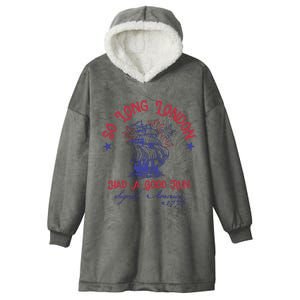 So Long London 4 Of July Hooded Wearable Blanket