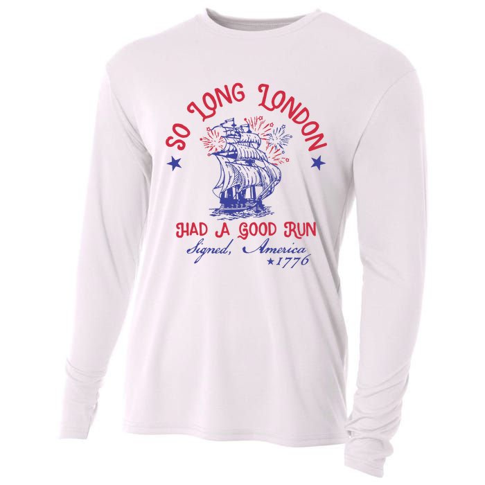 So Long London 4 Of July Cooling Performance Long Sleeve Crew