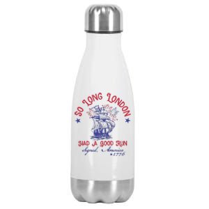 So Long London 4 Of July Stainless Steel Insulated Water Bottle