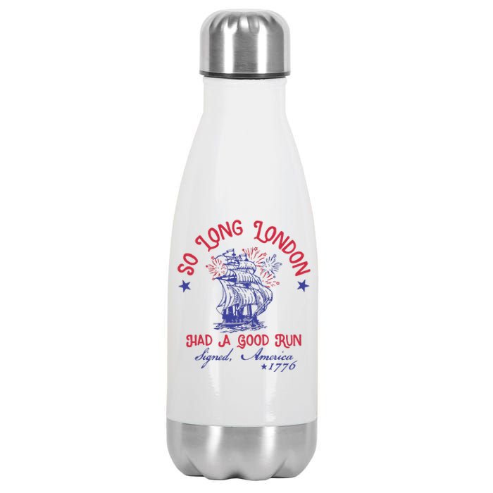 So Long London 4 Of July Stainless Steel Insulated Water Bottle