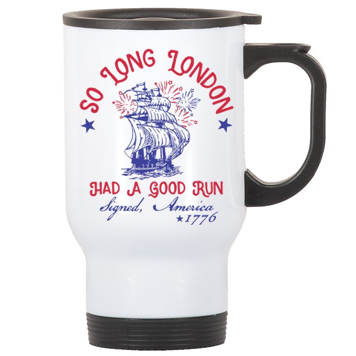 So Long London 4 Of July Stainless Steel Travel Mug