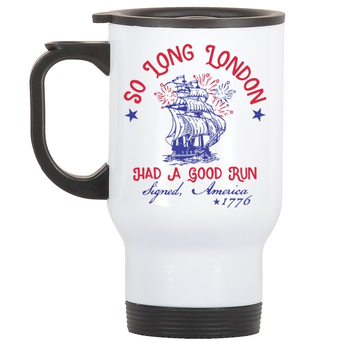 So Long London 4 Of July Stainless Steel Travel Mug