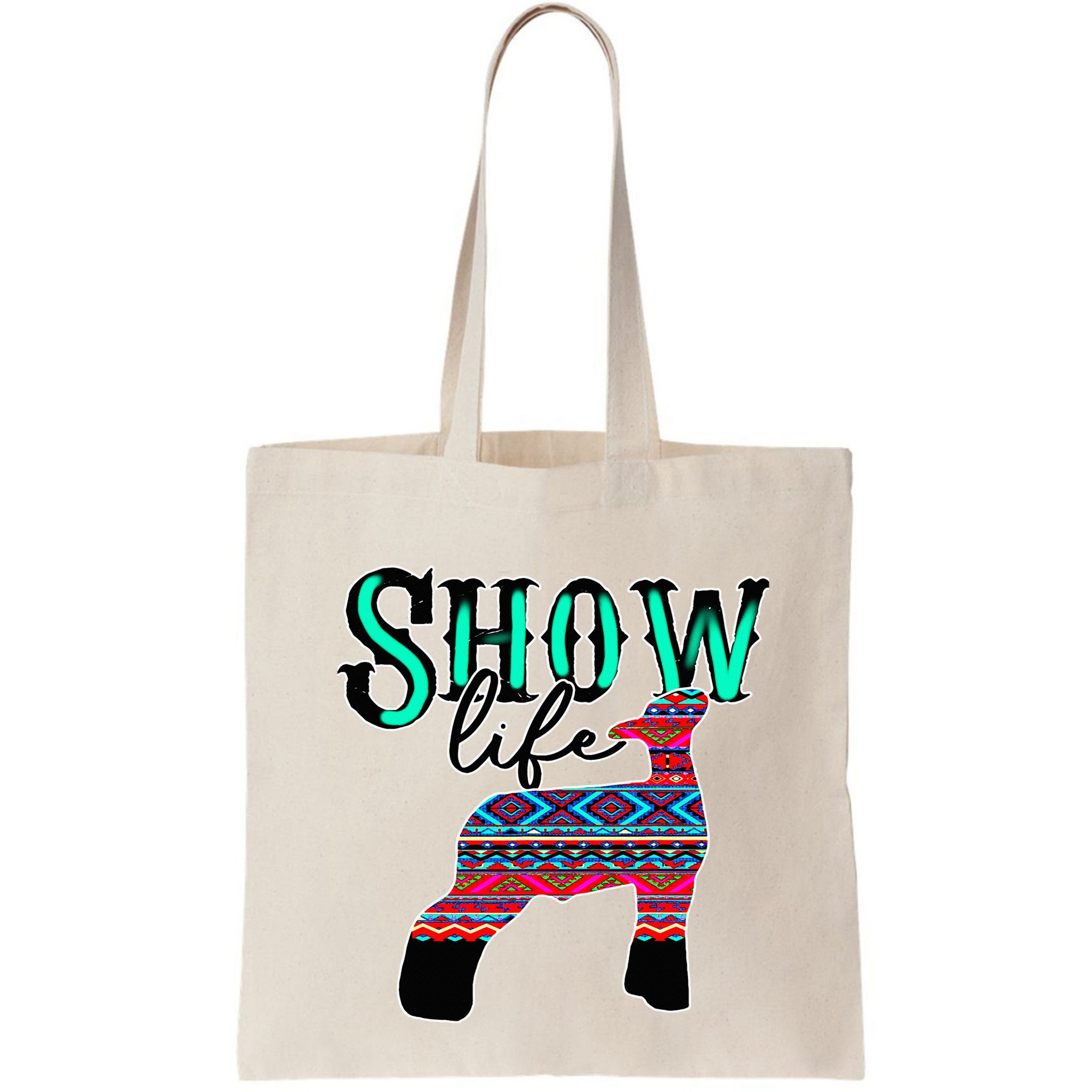 Show Life Livestock Lamb Show Market Aztec Serape Bag