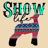 Show Life Livestock Lamb Show Market Aztec Serape Bag