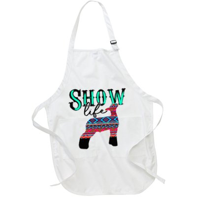Show Life Livestock Lamb Show Market Aztec Serape Full-Length Apron With Pockets