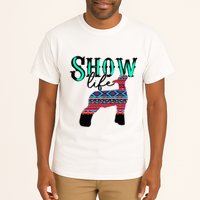 Show Life Livestock Lamb Show Market Aztec Serape Tall T-Shirt