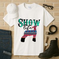 Show Life Livestock Lamb Show Market Aztec Serape Tall T-Shirt