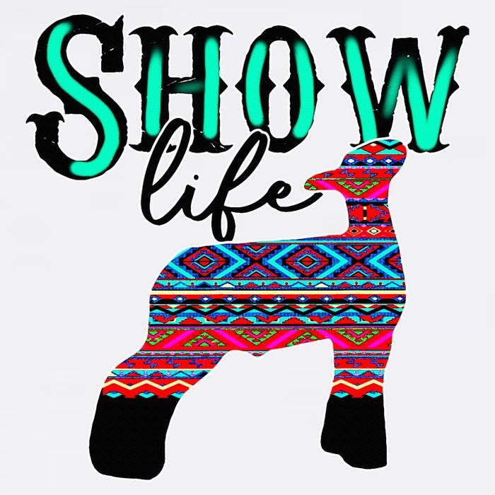 Show Life Livestock Lamb Show Market Aztec Serape Tall T-Shirt