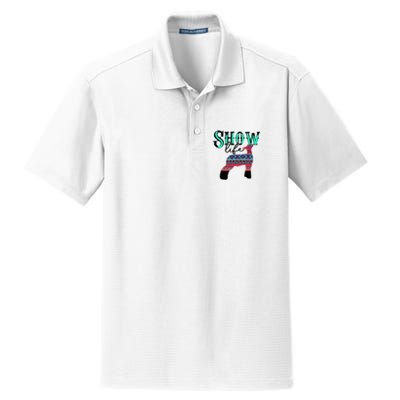 Show Life Livestock Lamb Show Market Aztec Serape Dry Zone Grid Polo