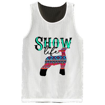 Show Life Livestock Lamb Show Market Aztec Serape Mesh Reversible Basketball Jersey Tank