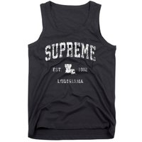 Supreme Louisiana La Vintage Athletic Sports Design Tank Top