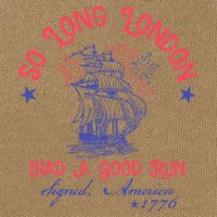So Long London Had A Good Run Funny 4th Of July Cotton Canvas Backpack